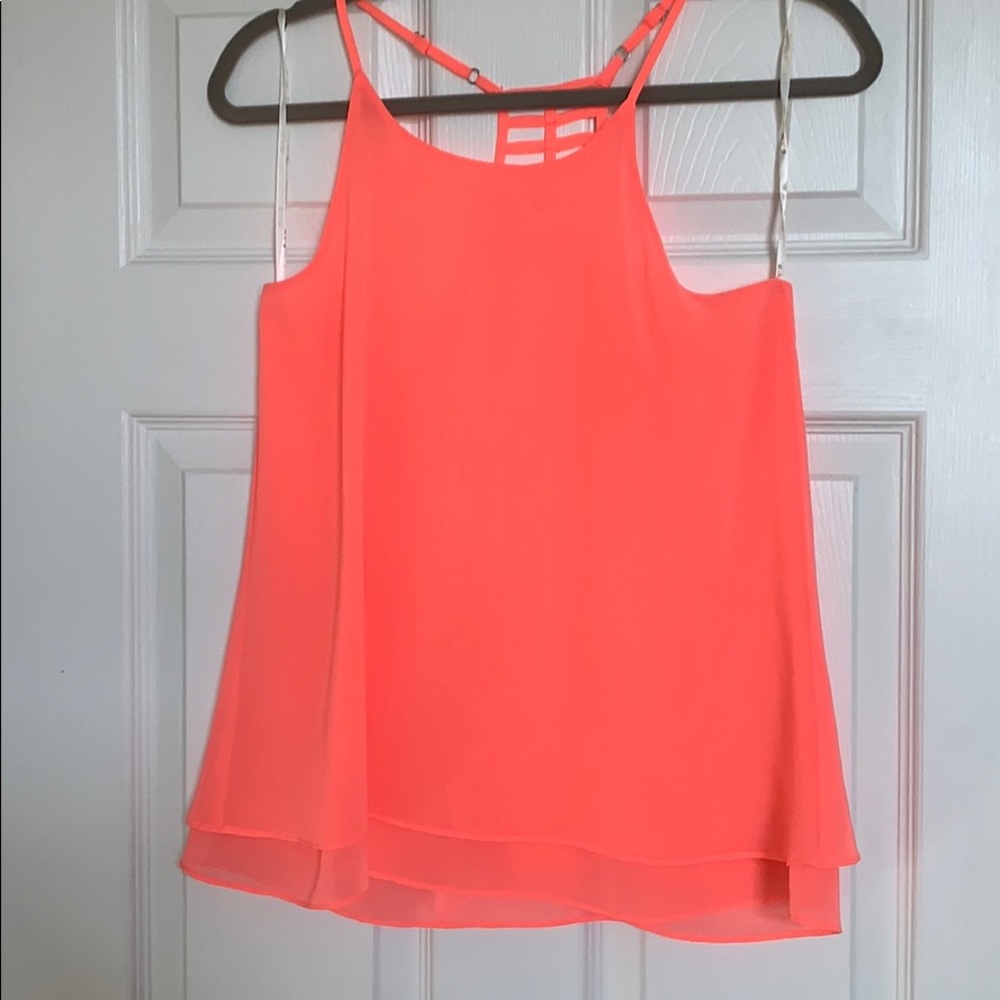 neon coral tank